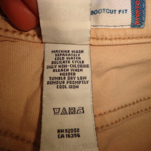 Liz Claiborne Bootcut Fit Pants Petite 2R Light Tan Zip/Button Closure Pockets - Picture 11 of 15